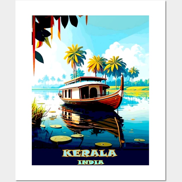 Kerala India Vintage Advertising Travel Print Wall Art by posterbobs